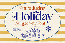 Holiday Sunset Elegant Serif