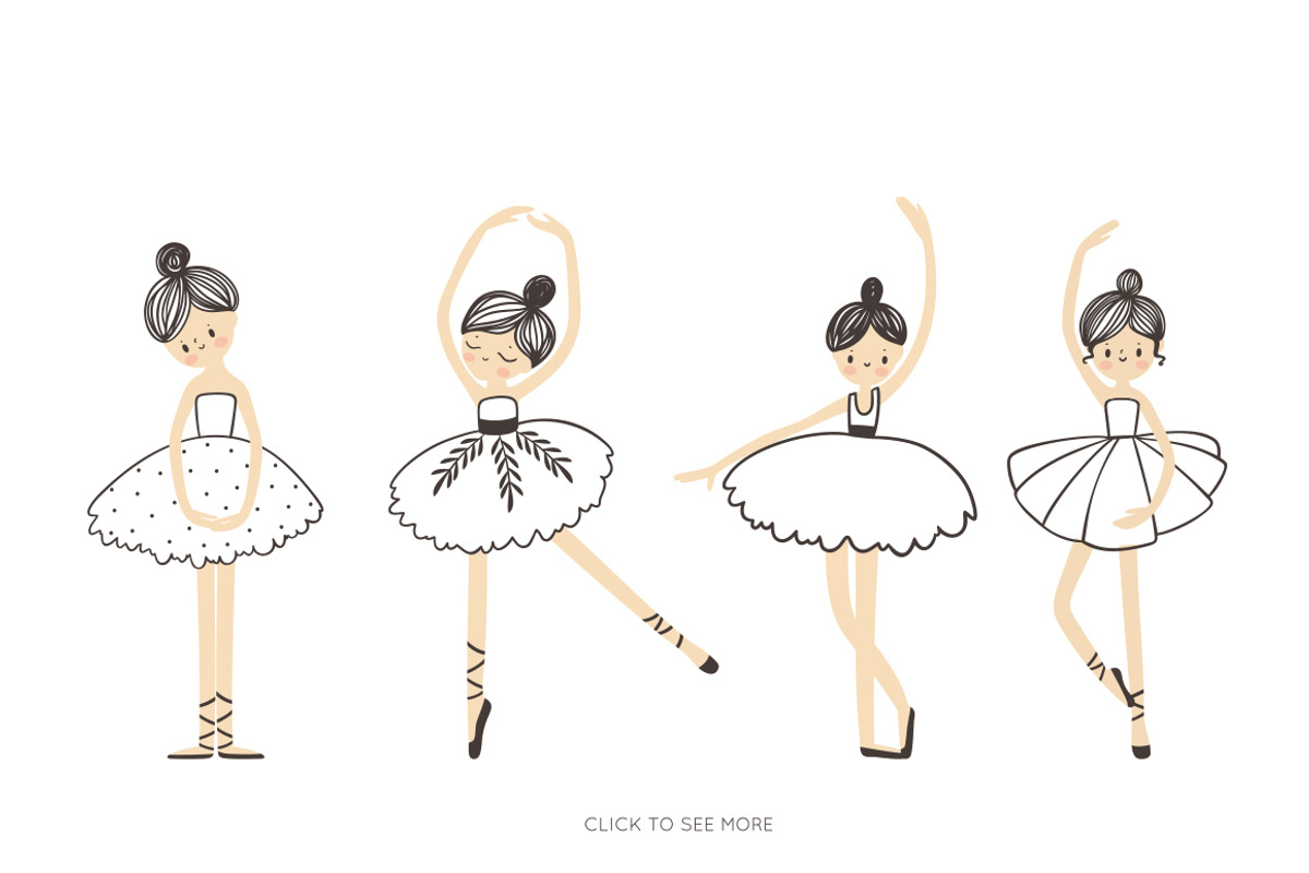 Ballerina illustration, a Person Illustration by Magic & Dreams (Photo 5 of 8)