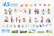 Father's Day Watercolor Illustration, a Person Illustration by CreativeValuation (Thumbnail 2 of 12)