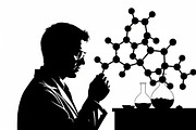 This Scientist Lab Silhouettes, an Illustration by Amazin_art (Thumbnail 8 of 31)