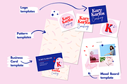 Retro Canva logo & brand kit bundle, a Branding & Logo Template by Kurly Creative (Thumbnail 5 of 13)