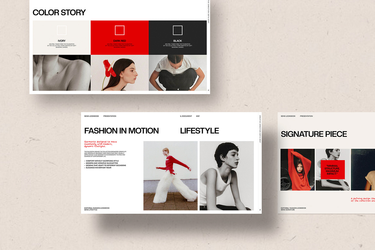 SENS | Brand Lookbook Template, a Presentation Template by evgenystudio (Photo 3 of 9)