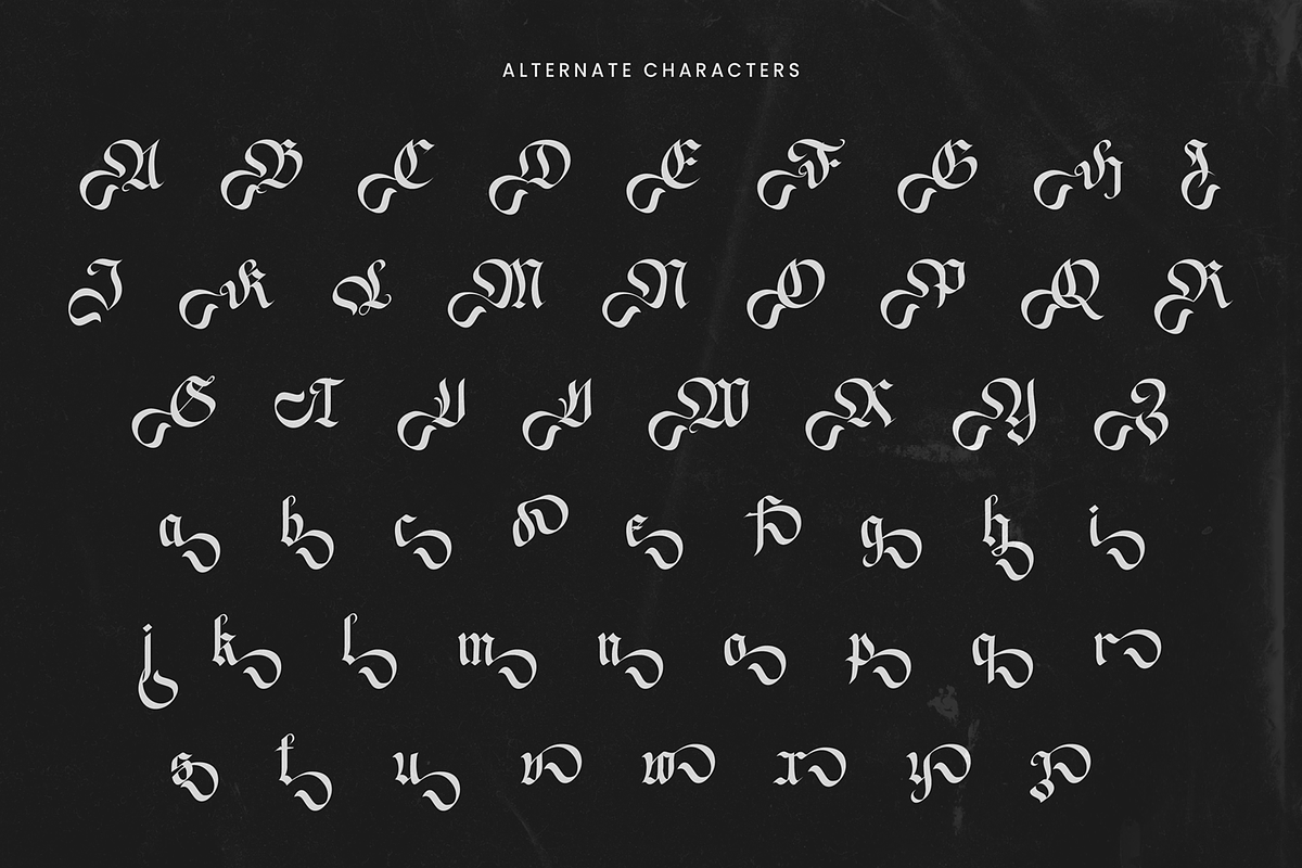Mofkala - Blackletter Font, a Blackletter Font by Randi Irvan | Rvandtype (Photo 12 of 12)