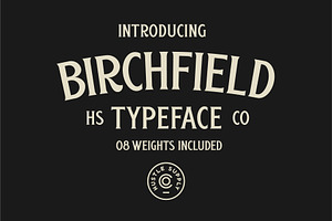 Birchfield A Vintage Spur Serif