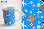 Space Seamless Patterns, a Pattern Graphic by 3Y_Design (Thumbnail 5 of 5)