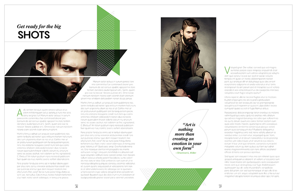 Magazine Template InDesign 09, a Magazine Template by Love Graphic Design (Photo 27 of 28)