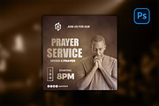 Prayer Service Flyer, a Social Media Template by Believe Creatives (Thumbnail 1 of 2)