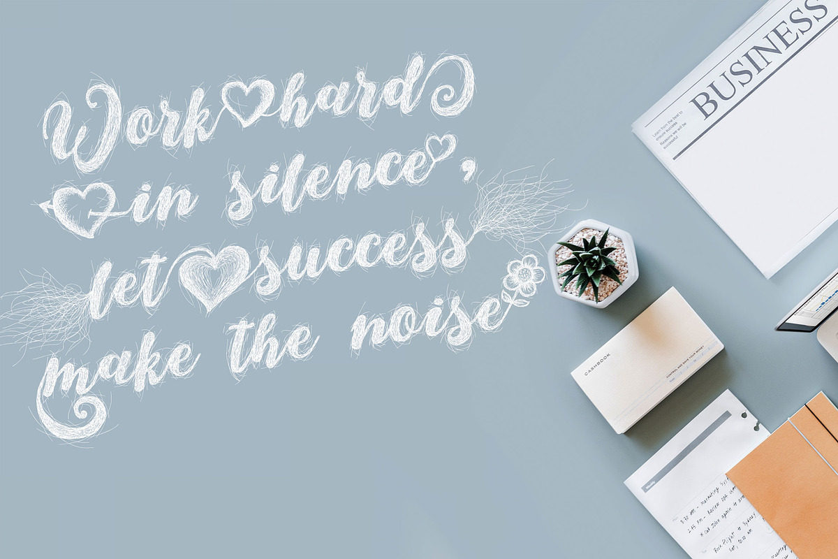 Kertas Script | Pen Sketch Font, a Script Font by Royaltype (Photo 7 of 10)