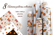 Watercolor Autumn Backgrounds Pack, a Pattern Graphic by ZabolotnaArt (Thumbnail 1 of 7)