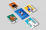 Trading Cards Mockup - 9 views, an Advertising Mockup by Illusiongraphic (Thumbnail 10 of 19)