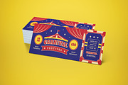 Carnival Ticket, a Card Template by graphicook (Thumbnail 2 of 3)