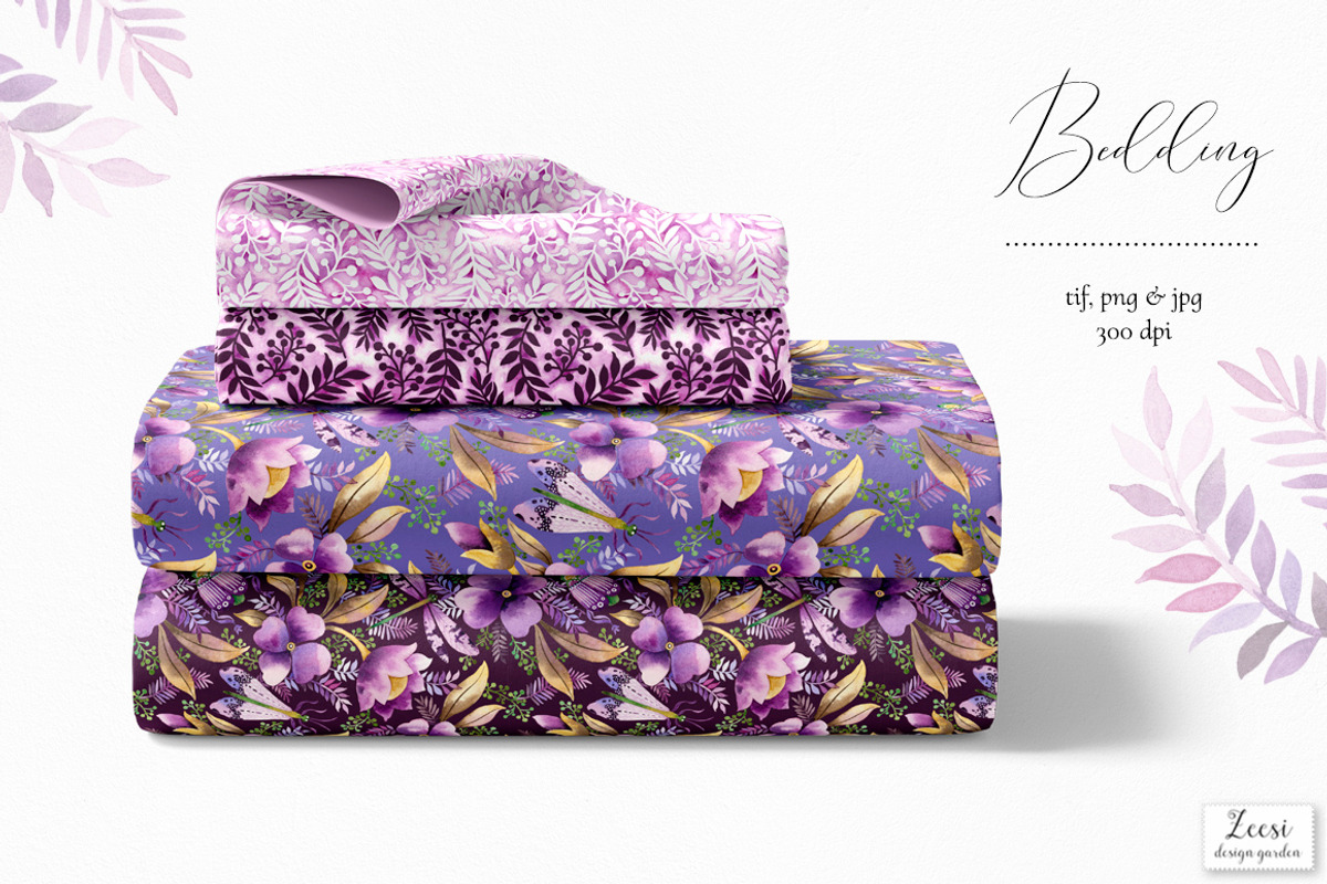 Violet Garden Patterns & Motifs, a Pattern Graphic by Zeesi Design Garden (Photo 7 of 11)