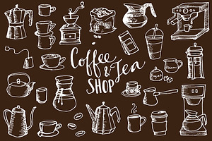 Coffee & Tea Shop Illustrations