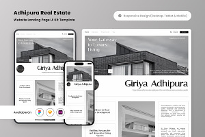 Giriya Adhipura - Real Estate UI Kit, a Landing Page Template by productype1