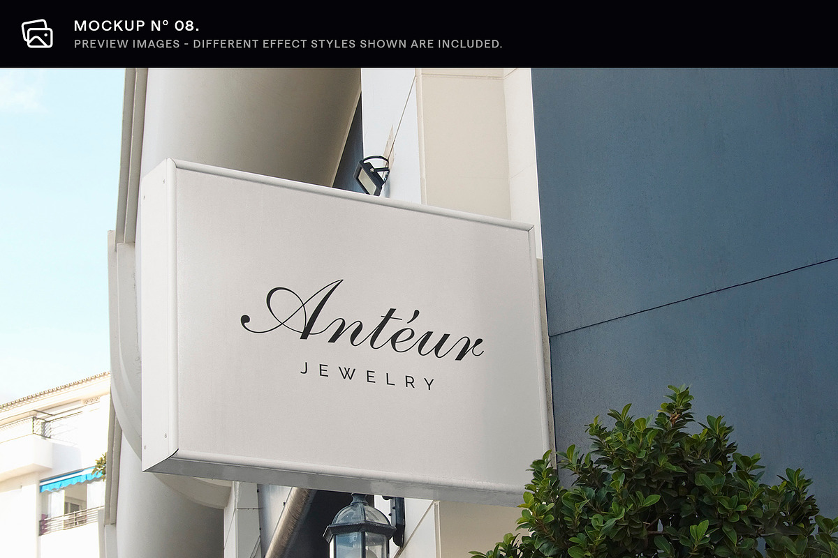 30 Signs & Facade Logo Mockups - V3, an Advertising Mockup by Asylab (Photo 15 of 38)
