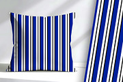 Blue Black and White Pin Stripe, a Pattern Graphic by Sharon Schwalbe (Thumbnail 3 of 5)