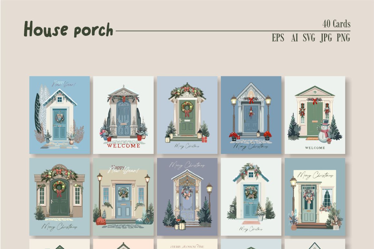 House-Porch, a Seasonal Illustration by Collection by VY (Photo 6 of 7)