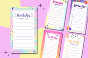 Happy Birthday List Templates, a Templates & Theme by TemplateCastleStore (Thumbnail 3 of 9)