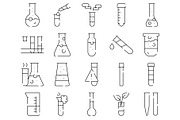 Laboratory glassware outline icons, an Object Graphic by pikepicture (Thumbnail 2 of 3)