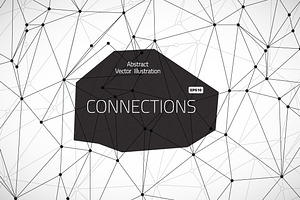 Abstract Wireframe Lines Connections