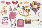 Sweet Teddy Bears Watercolor Clipart, a Decorative Illustration by HabitusDesigns (Thumbnail 3 of 12)