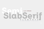 Flamante SemiSlab Light & Bold, a Slab Serif Font by deFharo (Thumbnail 3 of 6)