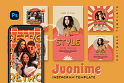 Juonime Instagram Template, a Social Media Template by Creatchees.std (Thumbnail 1 of 5)