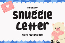 Snuggle Letter - Playful fat Font