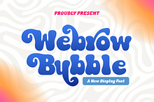 Webrow Bubble - Display Bubble Font