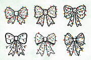 Christmas Light Coquette Bow PNG, an Illustration by Creative Art (Thumbnail 9 of 9)