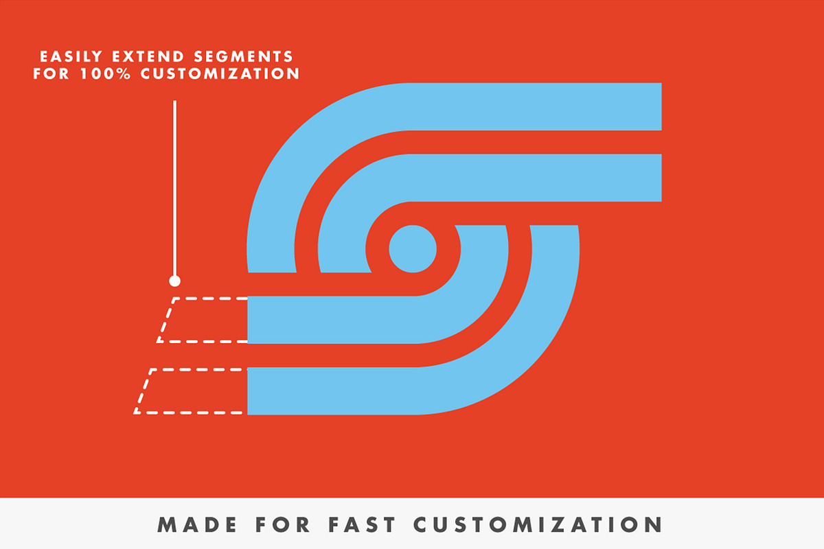 SOLID70 | Retro Geometric Font, a Font by RetroSupply Co. (Photo 6 of 13)
