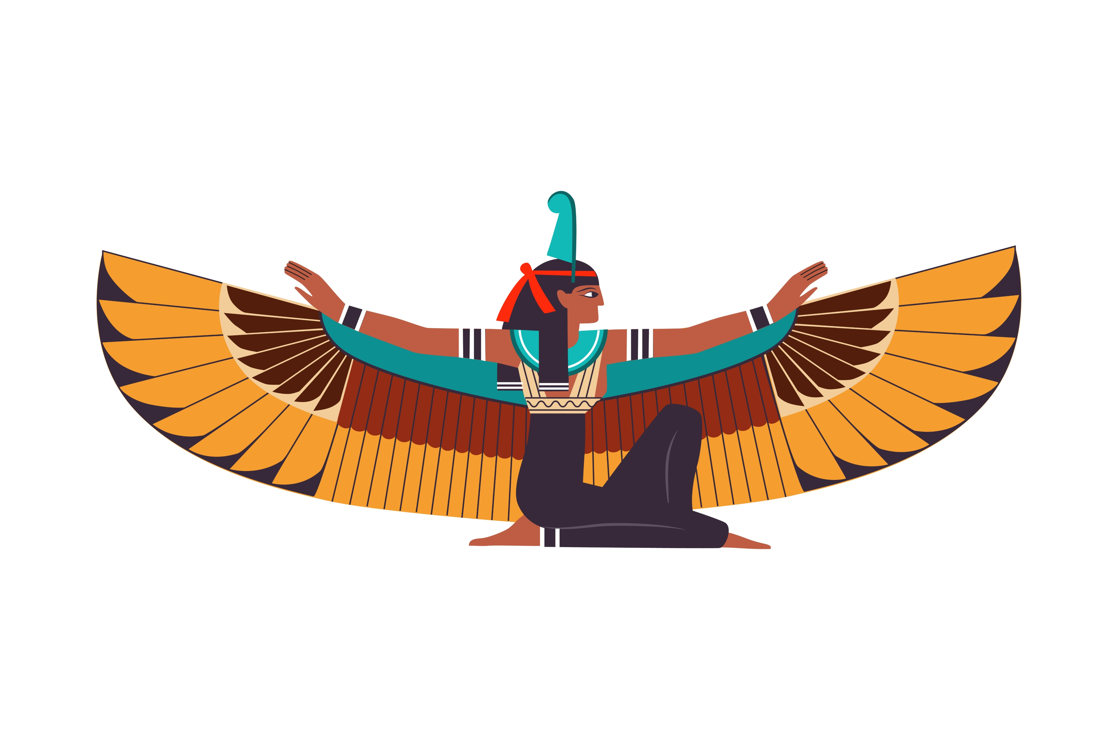 Isis as Goddess in Ancient Egyptian | Graphic Objects ~ Creative Market