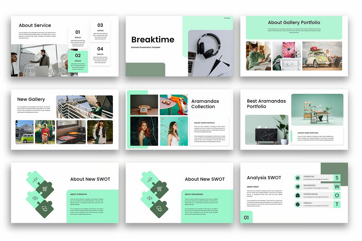 Aramandas – Business PowerPoint, a Presentation Template by kreatifreya (Photo 4 of 6)