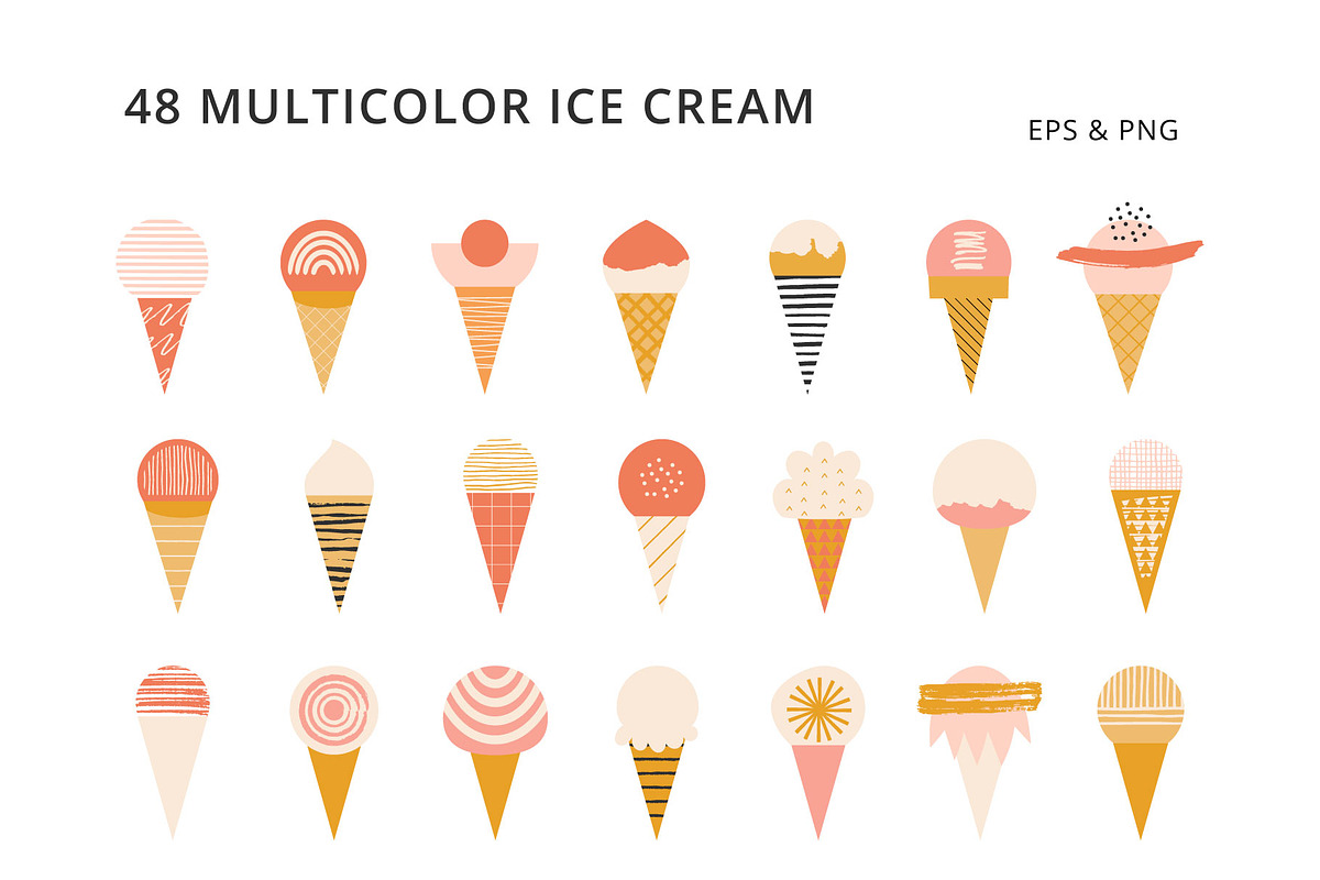 Ice cream abstract, a Pattern Graphic by Anatartan Design (Photo 10 of 18)