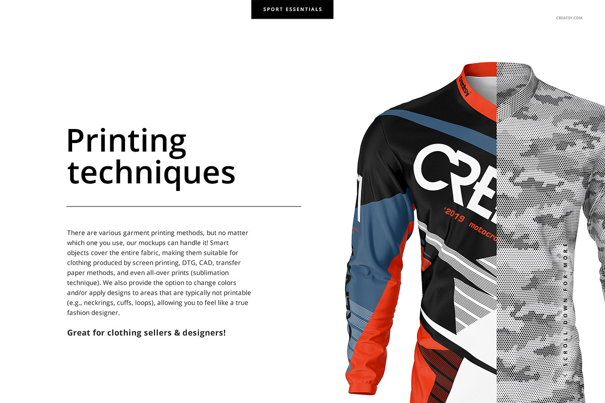 Motocross Jersey Mockup Set, a Shirt Mockup by creatsy5 (Photo 3 of 5)