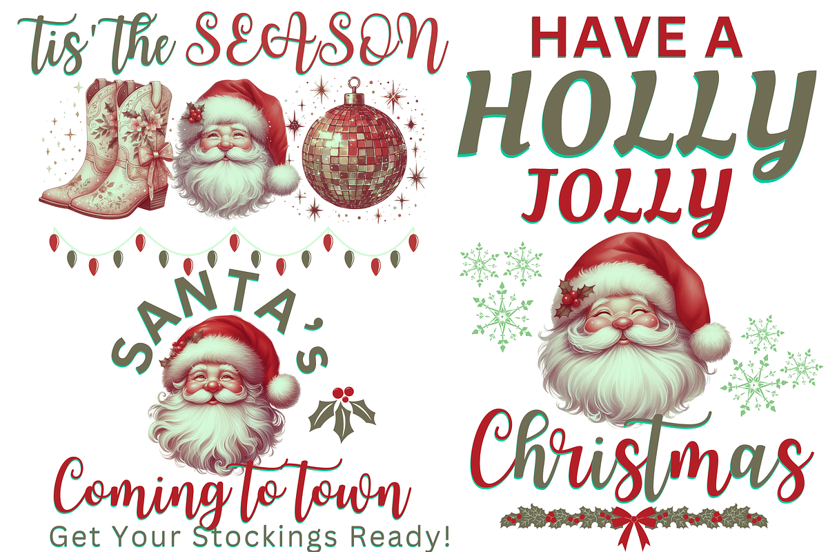 8 Christmas Quotes PNG Bundle, a Decorative Illustration by ClipArtTime (Photo 2 of 4)