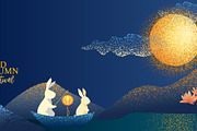 Mid-Autumn Festival Illustration, a Seasonal Illustration by Valenty (Thumbnail 2 of 3)