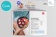 Keto Recipes Cookbook CanvaTemplate, a Magazine Template by DeLaGranSiete (Thumbnail 4 of 9)