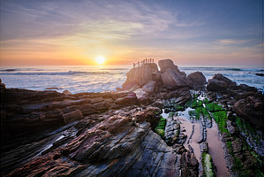 Rock at Praia da Santa Cruz, a Nature Photo by f9photos
