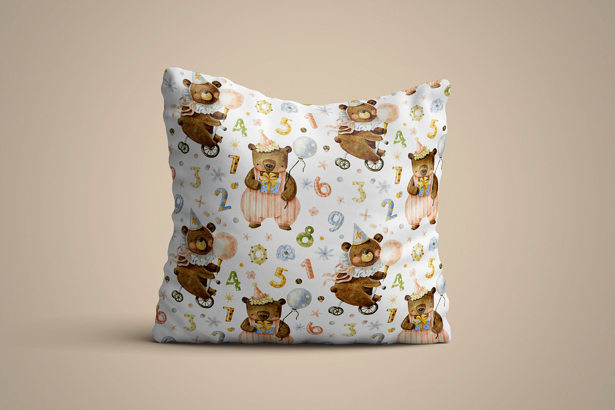 Birthday party. Cute forest animals., an Animal Illustration by babenkoirusa (Photo 22 of 22)