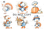 Whimsical Thanksgiving Turkey, an Illustration by Craft Nest (Thumbnail 2 of 7)