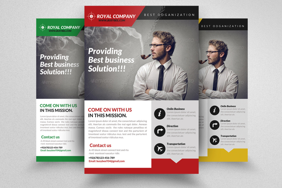 Creative Business Flyer Template, a Flyer Template by Psd Templates (Photo 1 of 3)