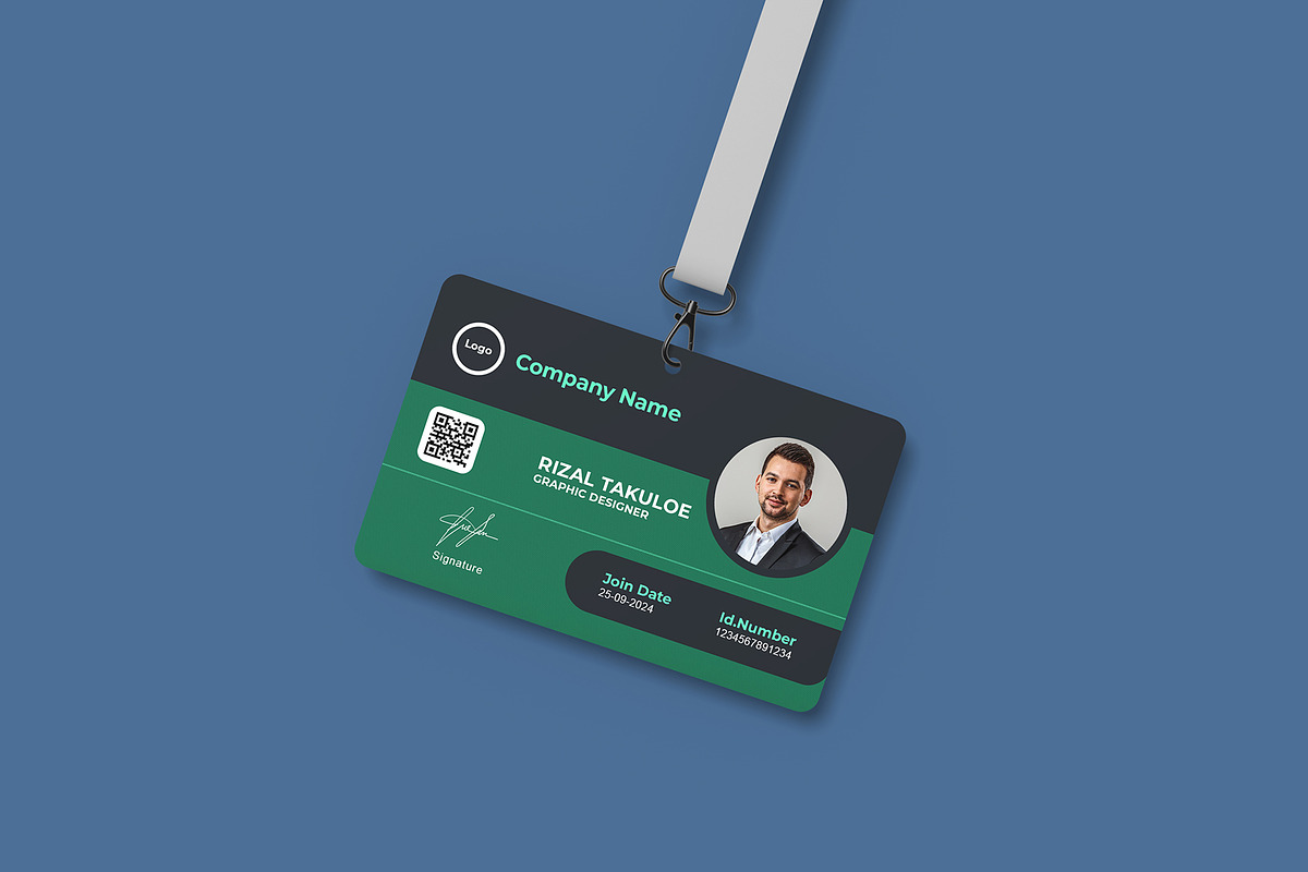 Id card corporate template, a Card Template by takuloerizal (Photo 3 of 3)