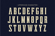 Varsity Holiday - Condensed Slab, a Slab Serif Font by Pian45 Studio (Thumbnail 2 of 12)