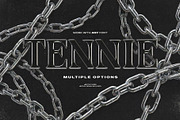 DW - FONT + CHROME EFFECT, a Blackletter Font by Lostkids (Thumbnail 2 of 6)