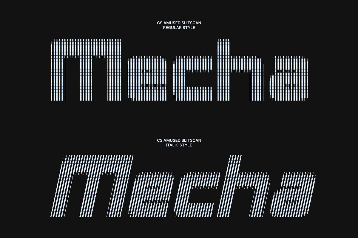CS Amused Slitscan, a Sans Serif Font by Craft Supply Co. (Photo 4 of 8)