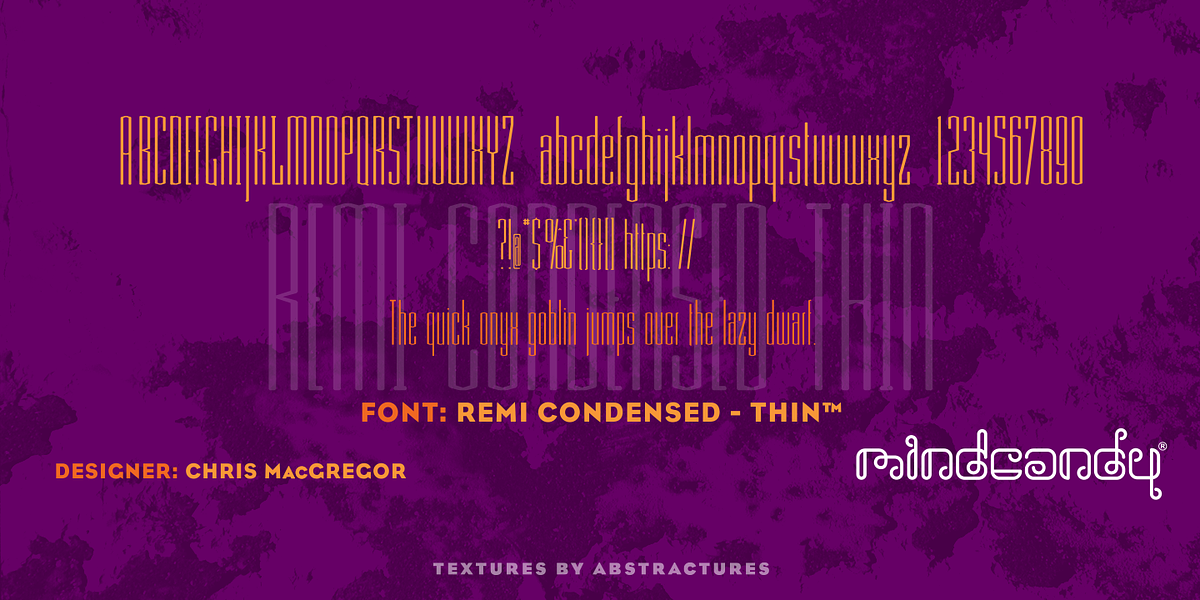 Remi Condensed™, a Sans Serif Font by MINDCANDY (Photo 4 of 4)