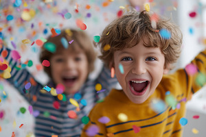 Happy children laughing celebrate, a Person Photo by MistyDay