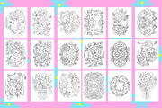 Flowers Coloring Book, a Decorative Illustration by Line Store (Thumbnail 3 of 7)