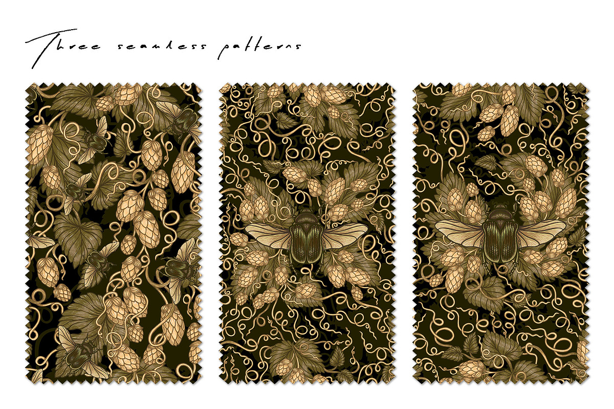 RICH HARVEST — Botanical Patterns, a Decorative Illustration by Liiafis (Photo 2 of 17)